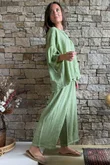Loom & Thread Pin Tuck Blouse Washed Lawn /40=